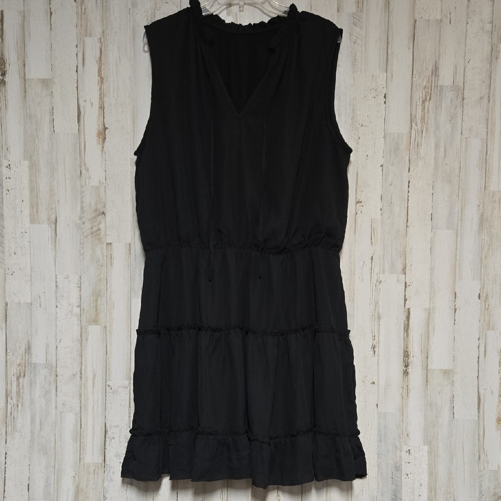 Boho Black Sleeveless Dress